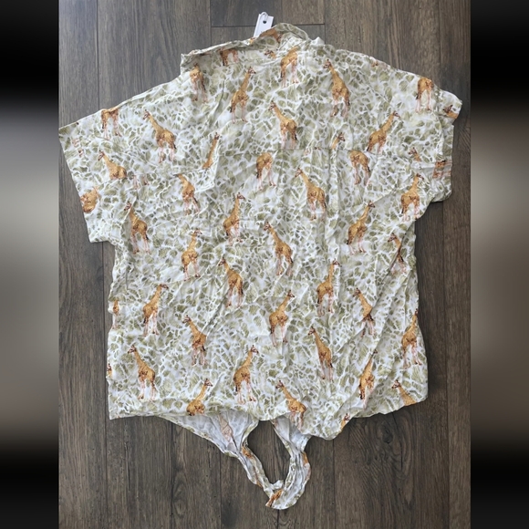 Jane+Delancy button up tie top NWT - Picture 2 of 5